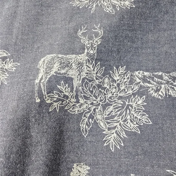 Nixon Men's XL Gray Printed Button Down Short Sleeve 100% Cotton Shirt - Picture 7 of 11